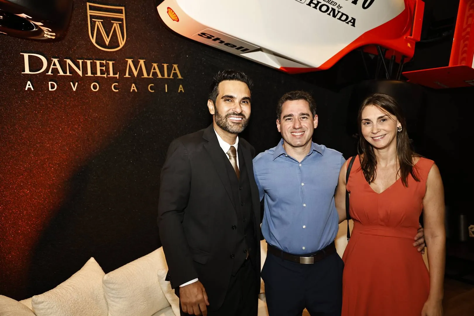 Daniel Maia, Mário Acioli e Camila Santa Rosa