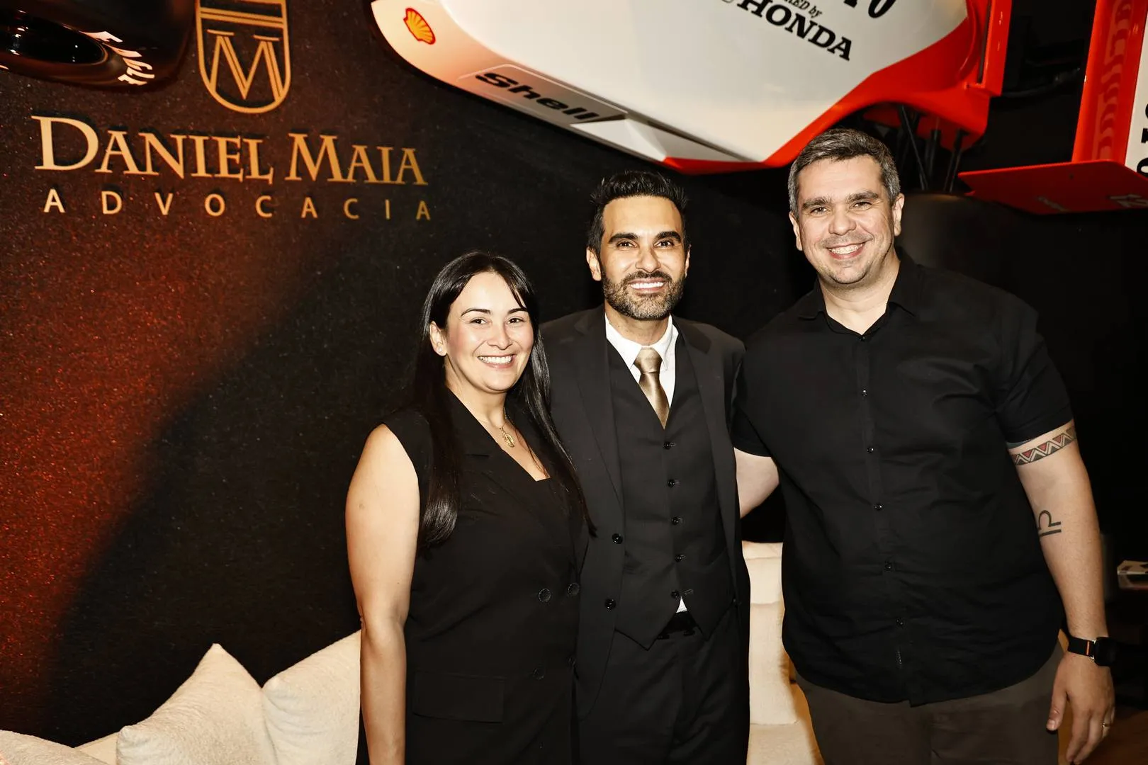 Flávia Souza, Daniel Maia e Ricardo Ferreira