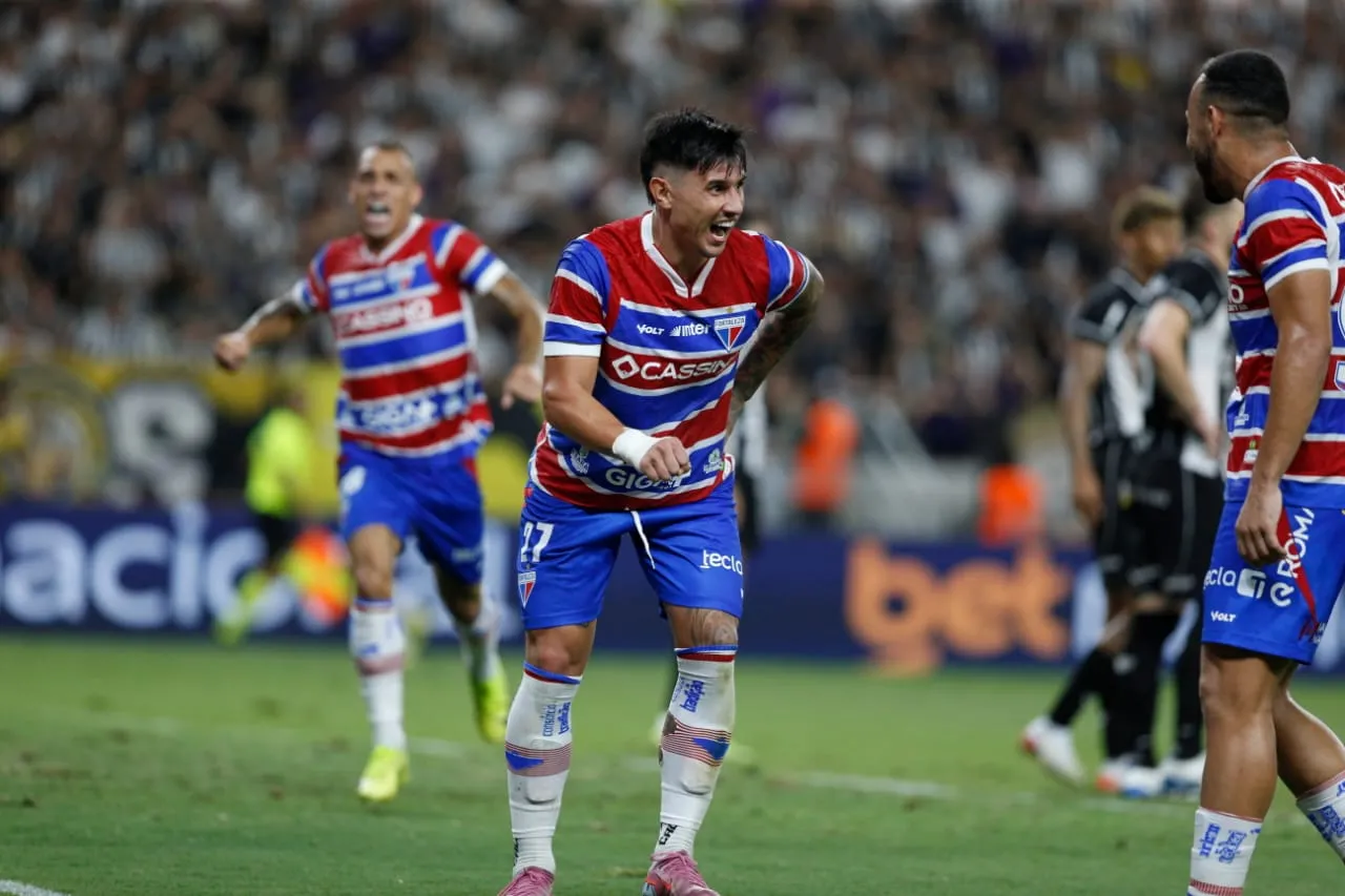 Adam Bareiro abriu o placar para o Fortaleza no Clássico-Rei