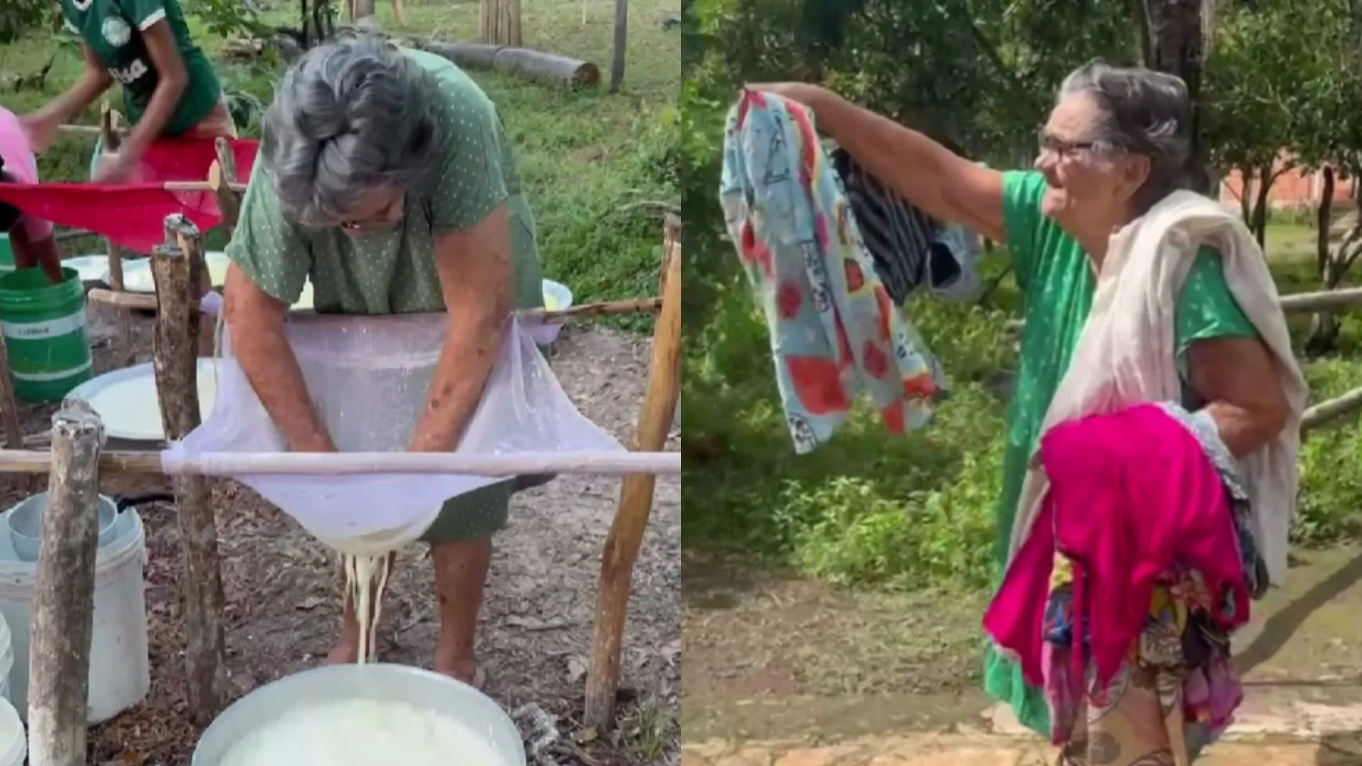 Com 94 anos, Dona Bidoca esbanja saúde e energia.