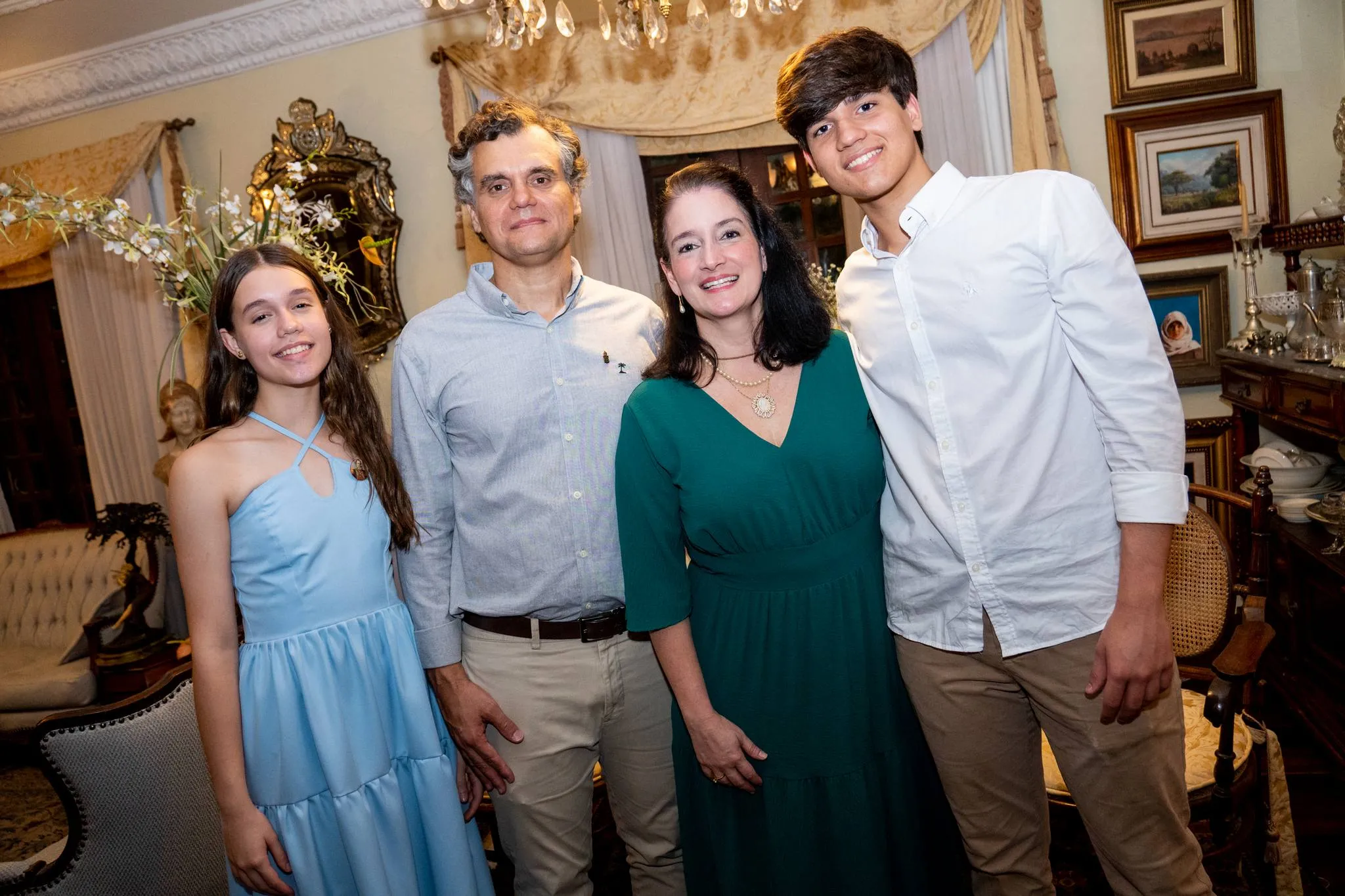Maria Cecilia, Carlos Eduardo, Vera e Bernardo de Holanda