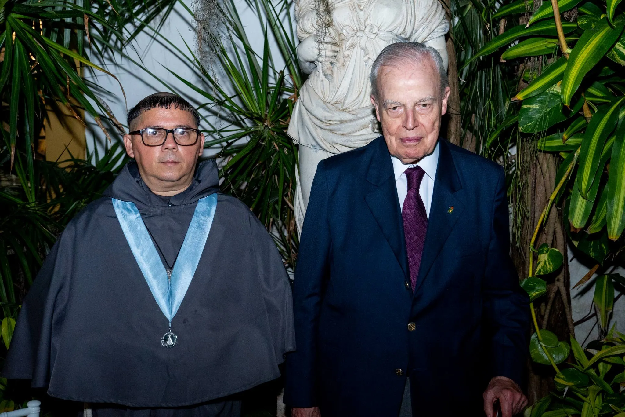 Frei Mario e Dom Bertrand de Orleans e Bragança