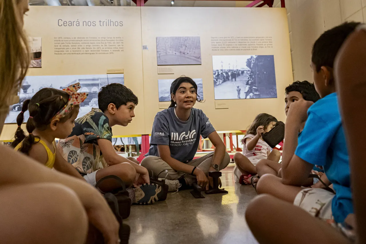 Entre os projetos voltados ao público infantil do Museu Ferroviário, está o 