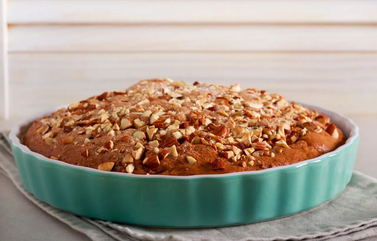 Nozes é um complemento com cara de Natal e que combina bastante com receitas de bolo.