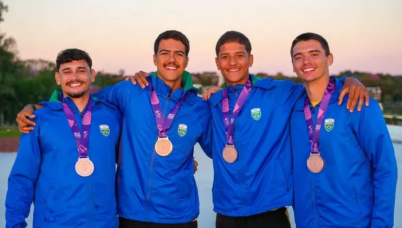 Atletas venceram adversidade e conquistaram medalha de bronze nos Jogos Pan-americanos Júnior de Assunção 2025