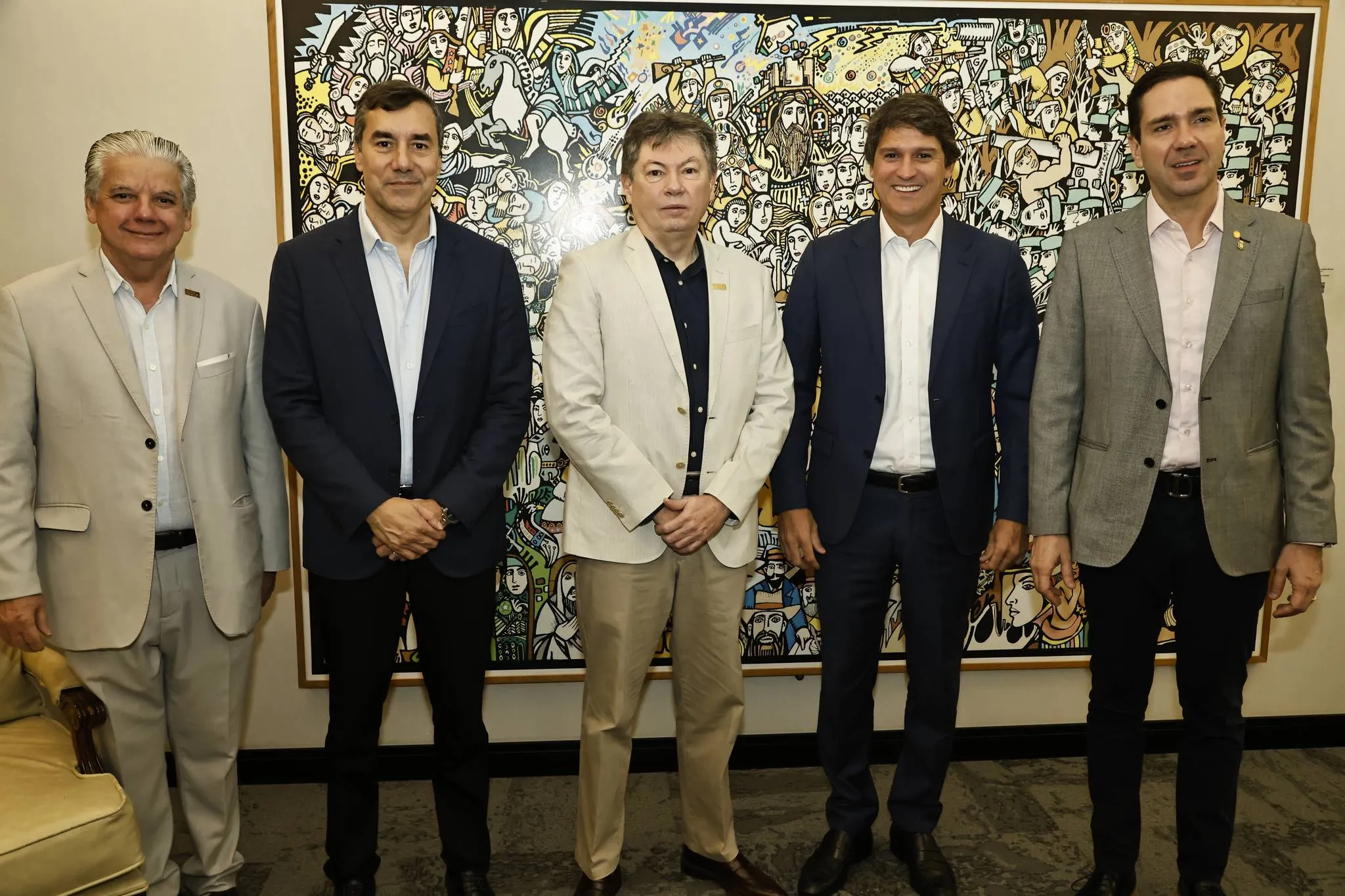 Chico Esteves, Luiz Viga, Edgar Gadelha, Eduardo Juaçaba e Eduardo Bismarck