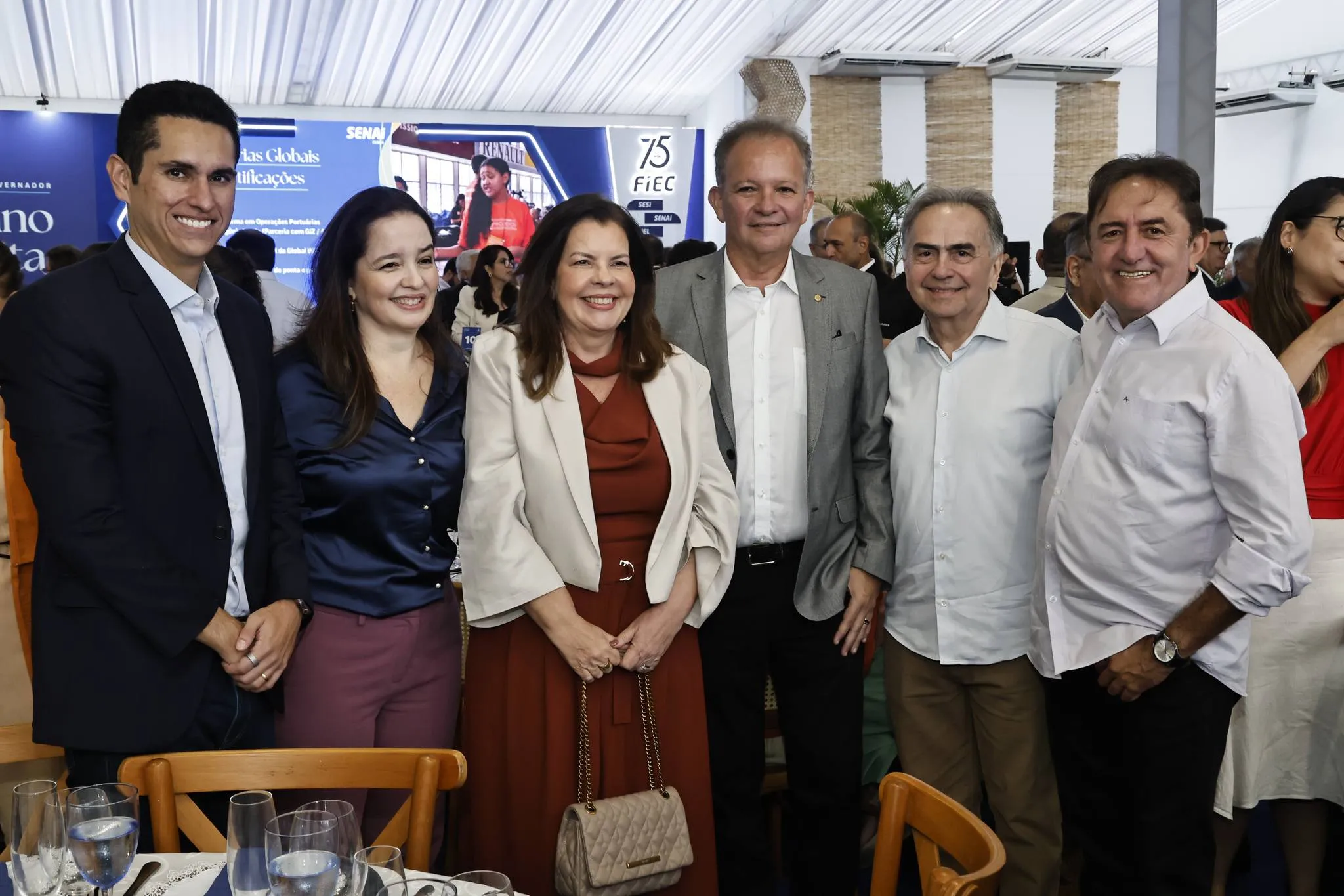 Domingos Neto, Gabriela de Palhano, Eliane Brasil, André Figueiredo, Leonidas Cristino e Adail Junior